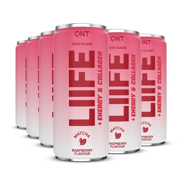 QNT Energy & Collagen Matcha — Framboise · 250 ml
