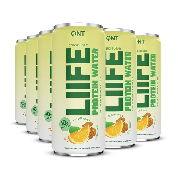 QNT Protein Water — Citron & gingembre · 330 ml